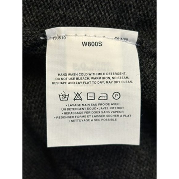 Patagonia Charcoal Gray Mock Neck Long Sleeve Pullover Sweater Size Large - Picture 4 of 5